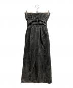 UNITED TOKYOユナイテッドトーキョー）の古着「2way Waist Belted Denim Skirt」｜グレー