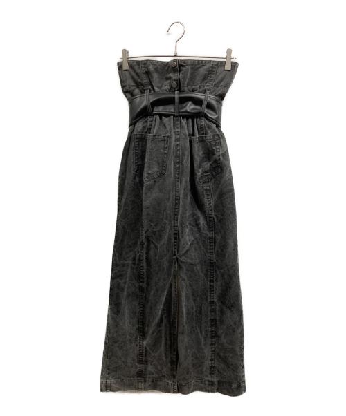 UNITED TOKYO（ユナイテッドトーキョー）UNITED TOKYO (ユナイテッドトーキョー) 2way Waist Belted Denim Skirt グレー サイズ:2の古着・服飾アイテム