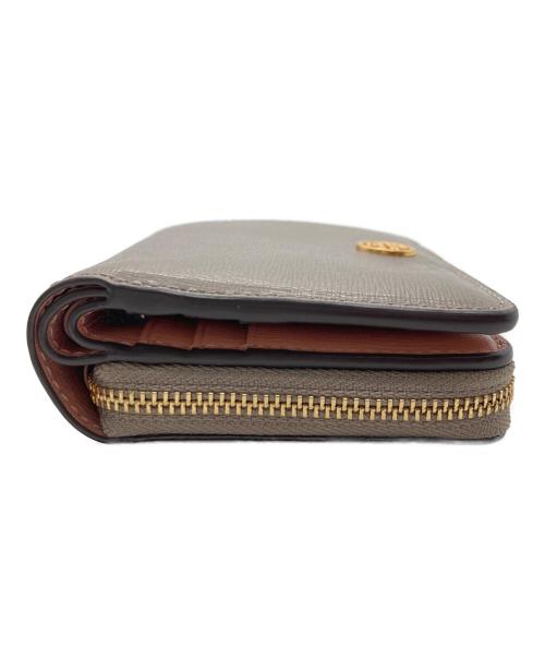 TORY BURCH（トリーバーチ）TORY BURCH (トリーバーチ) コンパクトウォレット ブラウンの古着・服飾アイテム