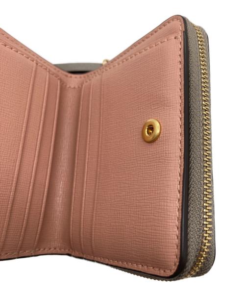 TORY BURCH（トリーバーチ）TORY BURCH (トリーバーチ) コンパクトウォレット ブラウンの古着・服飾アイテム