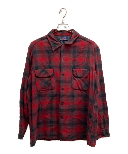 PENDLETON（ペンドルトン）PENDLETON (ペンドルトン) 50sボートシャツ レッド サイズ:Lの古着・服飾アイテム