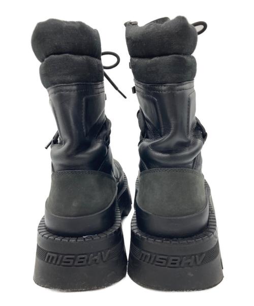 MISBHV（ミスビヘイブ）MISBHV (ミスビヘイブ) 厚底ブーツ ブラック サイズ:38の古着・服飾アイテム