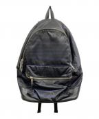 PELLE MORBIDA×JOSEPH HOMMEペッレモルビダ×ジョゼフ オム）の古着「ボーダーナイロンバックパック」｜ブラック
