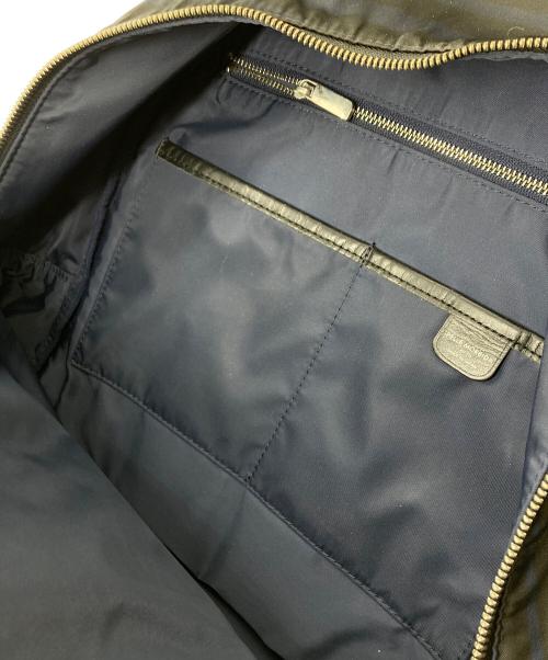 PELLE MORBIDA（ペッレモルビダ）PELLE MORBIDA (ペッレモルビダ) JOSEPH HOMME (ジョゼフ オム) ボーダーナイロンバックパック ブラックの古着・服飾アイテム