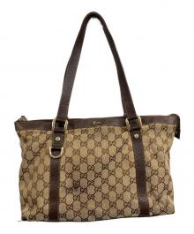 GUCCI（グッチ）の古着「GGキャンバス ハンドバッグ」｜ブラウン