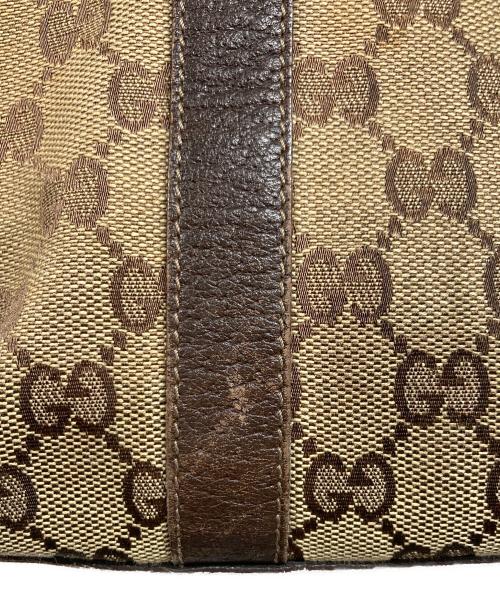 GUCCI（グッチ）GUCCI (グッチ) GGキャンバス ハンドバッグ ブラウンの古着・服飾アイテム