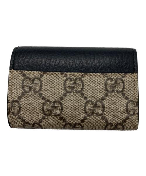 GUCCI（グッチ）GUCCI (グッチ) GGマーモント 6連キーケース ブラウン×ブラックの古着・服飾アイテム