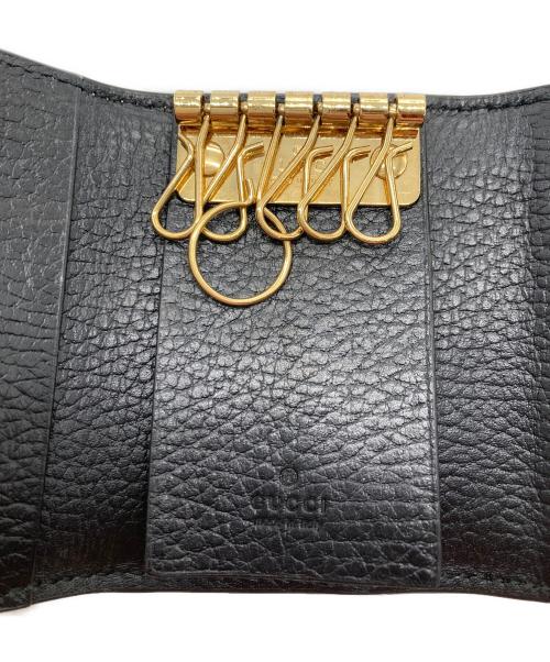 GUCCI（グッチ）GUCCI (グッチ) GGマーモント 6連キーケース ブラウン×ブラックの古着・服飾アイテム