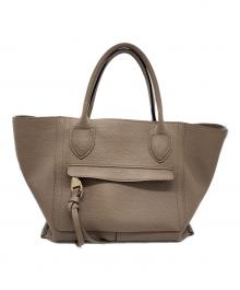 LONGCHAMP（ロンシャン）の古着「MAILBOX トップ ハンドルバッグ」｜ベージュ