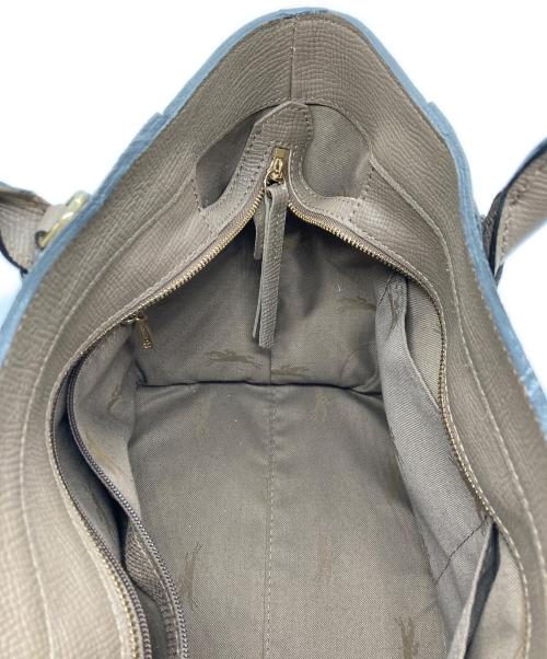 LONGCHAMP（ロンシャン）LONGCHAMP (ロンシャン) MAILBOX トップ ハンドルバッグ ベージュの古着・服飾アイテム