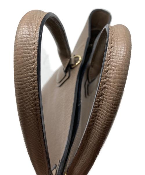 LONGCHAMP（ロンシャン）LONGCHAMP (ロンシャン) MAILBOX トップ ハンドルバッグ ベージュの古着・服飾アイテム