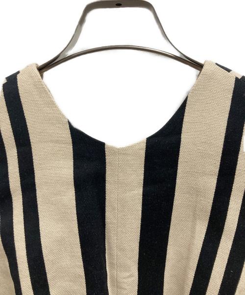 styling/（スタイリング）styling/ (スタイリング) カットオフリネンドレスワンピース ベージュ 未使用品の古着・服飾アイテム