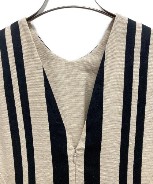styling/（スタイリング）styling/ (スタイリング) カットオフリネンドレスワンピース ベージュ 未使用品の古着・服飾アイテム