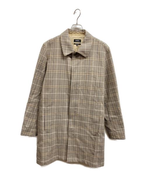 A.P.C.（アーペーセー）A.P.C. (アーペーセー) 比翼ステンカラーコート ベージュ サイズ:Mの古着・服飾アイテム