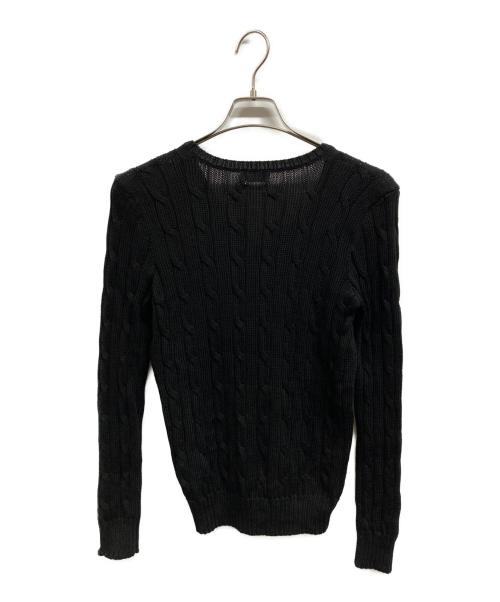 POLO RALPH LAUREN（ポロ・ラルフローレン）POLO RALPH LAUREN (ポロ・ラルフローレン) Vネックニット ブラック サイズ:M 未使用品の古着・服飾アイテム
