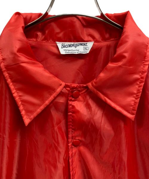 BLUCO WORK GARMENT（ブルコ ワーク ガーメント）BLUCO WORK GARMENT (ブルコ ワーク ガーメント) コーチジャケット レッド サイズ:XLの古着・服飾アイテム