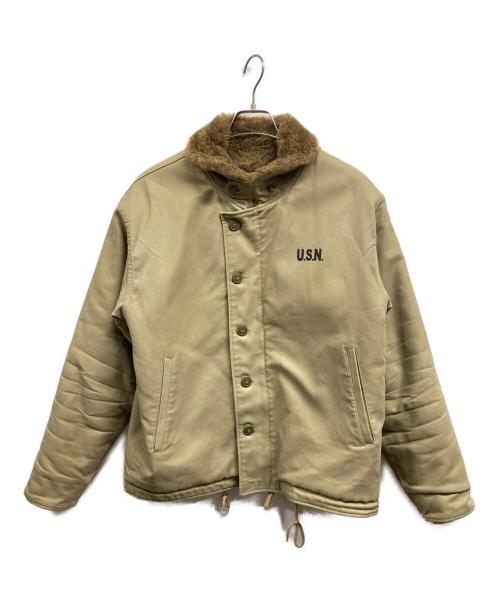 NAVY DEPARTMENT（ネイビーデパートメント）NAVY DEPARTMENT (ネイビーデパートメント) N-1 デッキジャケット ベージュ サイズ:38の古着・服飾アイテム