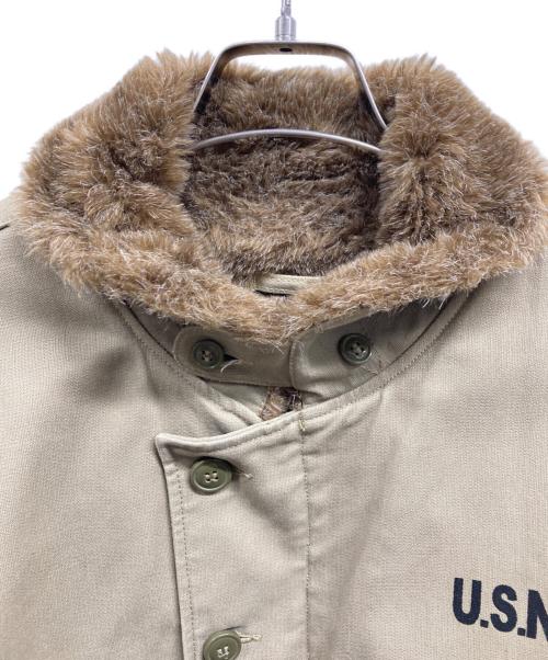 NAVY DEPARTMENT（ネイビーデパートメント）NAVY DEPARTMENT (ネイビーデパートメント) N-1 デッキジャケット ベージュ サイズ:38の古着・服飾アイテム