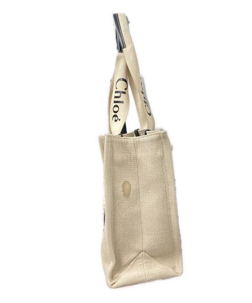 Chloe（クロエ）Chloe (クロエ) Woody Tote Bag Medium アイボリーの古着・服飾アイテム
