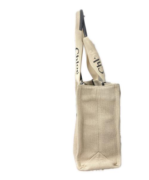 Chloe（クロエ）Chloe (クロエ) Woody Tote Bag Medium アイボリーの古着・服飾アイテム