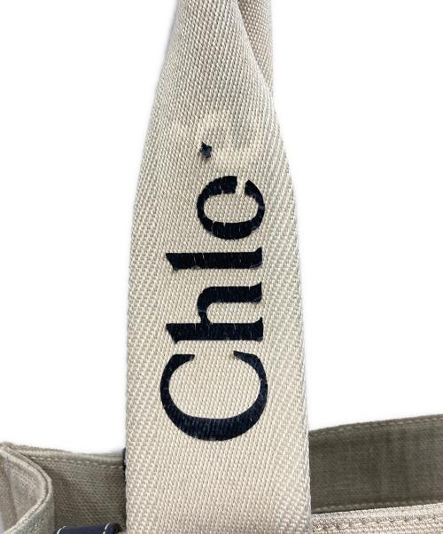 Chloe（クロエ）Chloe (クロエ) Woody Tote Bag Medium アイボリーの古着・服飾アイテム