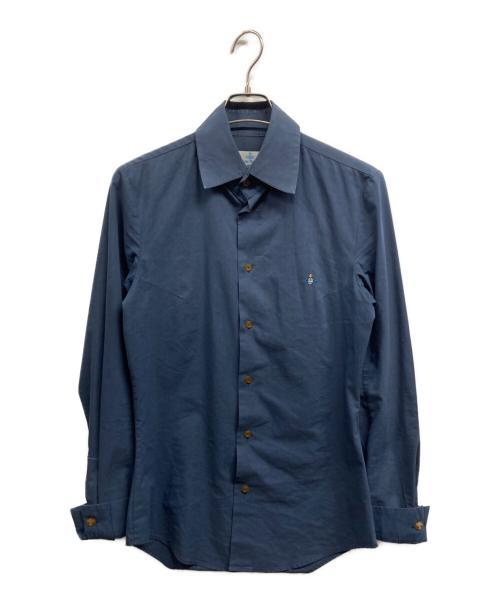 Vivienne Westwood man（ヴィヴィアン ウェストウッド マン）Vivienne Westwood man (ヴィヴィアン ウェストウッド マン) 長袖シャツ ネイビー サイズ:1の古着・服飾アイテム