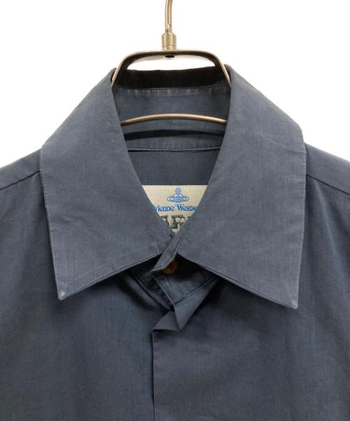 Vivienne Westwood man（ヴィヴィアン ウェストウッド マン）Vivienne Westwood man (ヴィヴィアン ウェストウッド マン) 長袖シャツ ネイビー サイズ:1の古着・服飾アイテム