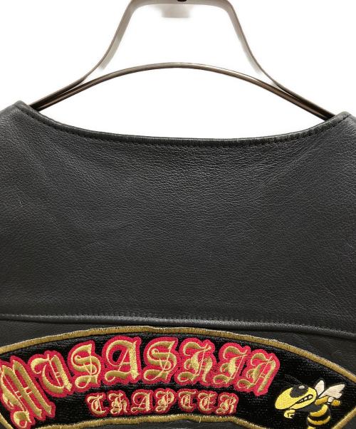 HARLEY-DAVIDSON（ハーレーダビッドソン）HARLEY-DAVIDSON (ハーレーダビッドソン) レザーベスト ブラック サイズ:XXLの古着・服飾アイテム