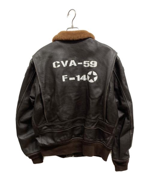MORGAN MEMPHIS BELLE（モーガン メンフィス ベル）MORGAN MEMPHIS BELLE (モーガン メンフィス ベル) G-1 フライトジャケット ブラウン サイズ:44の古着・服飾アイテム