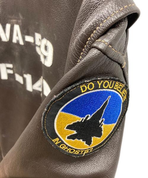 MORGAN MEMPHIS BELLE（モーガン メンフィス ベル）MORGAN MEMPHIS BELLE (モーガン メンフィス ベル) G-1 フライトジャケット ブラウン サイズ:44の古着・服飾アイテム