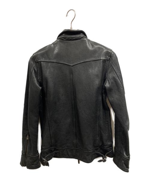 JACKROSE（ジャックローズ）JACKROSE (ジャックローズ) レザージャケット ブラック サイズ:3の古着・服飾アイテム