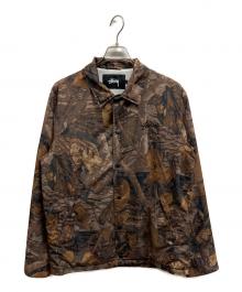 stussy（ステューシー）の古着「ワールドツアーコーチジャケット」｜ブラウン