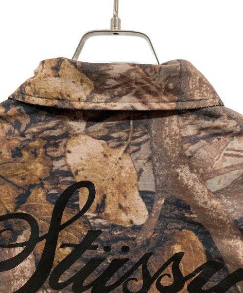 stussy（ステューシー）stussy (ステューシー) ワールドツアーコーチジャケット ブラウン サイズ:Lの古着・服飾アイテム