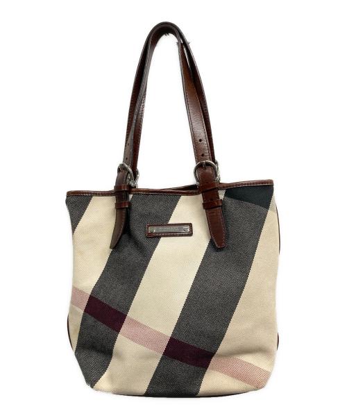 BURBERRY（バーバリー）BURBERRY (バーバリー) トートバッグ アイボリーの古着・服飾アイテム