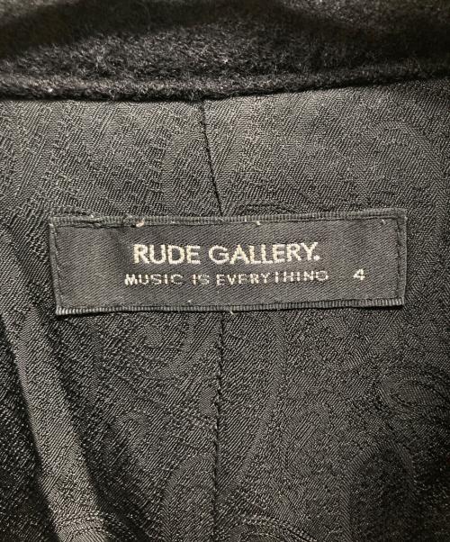 RUDE GALLERY（ルードギャラリー）RUDE GALLERY (ルードギャラリー) スタッズウールブルゾン ブラック サイズ:4の古着・服飾アイテム