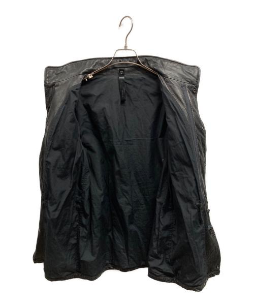 wjk（ダブルジェイケー）wjk (ダブルジェイケー) カウレザーフィールドジャケット ブラック サイズ:Lの古着・服飾アイテム