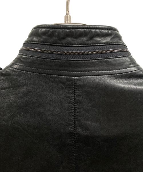 wjk（ダブルジェイケー）wjk (ダブルジェイケー) カウレザーフィールドジャケット ブラック サイズ:Lの古着・服飾アイテム
