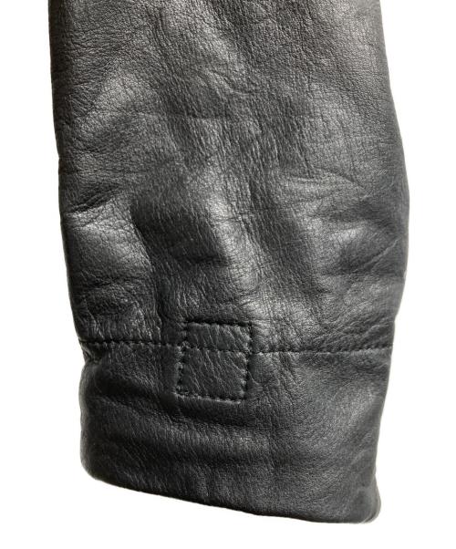 wjk（ダブルジェイケー）wjk (ダブルジェイケー) カウレザーフィールドジャケット ブラック サイズ:Lの古着・服飾アイテム