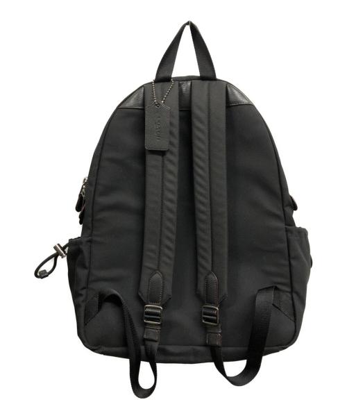 COACH（コーチ）COACH (コーチ) ナイロンレザーバックパック ブラックの古着・服飾アイテム