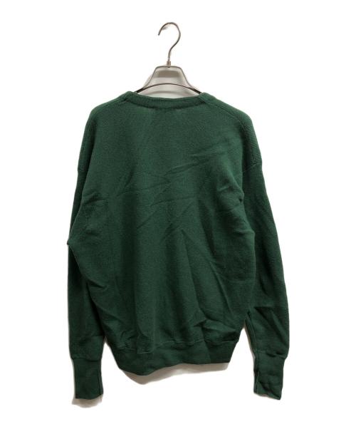 LACOSTE（ラコステ）LACOSTE (ラコステ) ガーター編みVネックカーディガン/LACOSTE グリーン サイズ:Lの古着・服飾アイテム