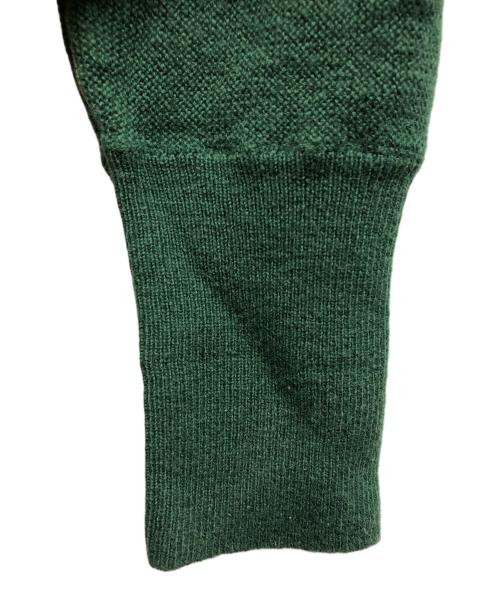 LACOSTE（ラコステ）LACOSTE (ラコステ) ガーター編みVネックカーディガン/LACOSTE グリーン サイズ:Lの古着・服飾アイテム
