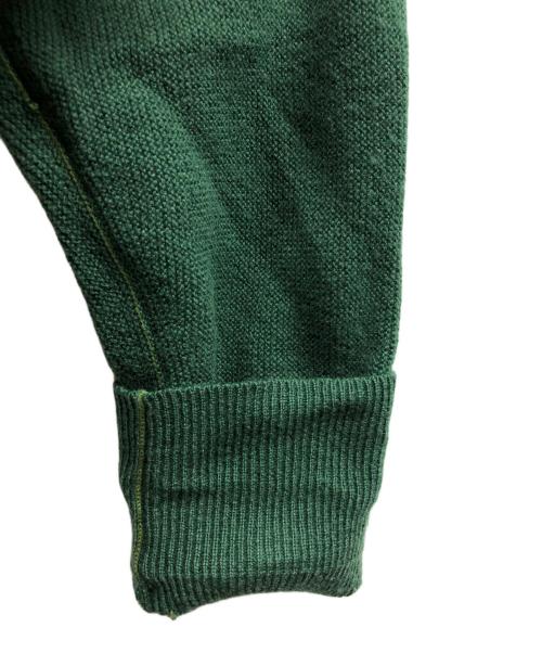 LACOSTE（ラコステ）LACOSTE (ラコステ) ガーター編みVネックカーディガン/LACOSTE グリーン サイズ:Lの古着・服飾アイテム