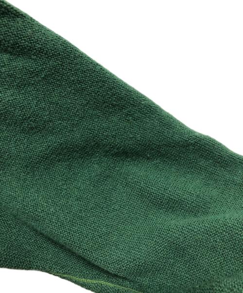 LACOSTE（ラコステ）LACOSTE (ラコステ) ガーター編みVネックカーディガン/LACOSTE グリーン サイズ:Lの古着・服飾アイテム