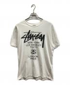 stussyステューシー）の古着「Tシャツ/stussyTシャツ」｜ホワイト