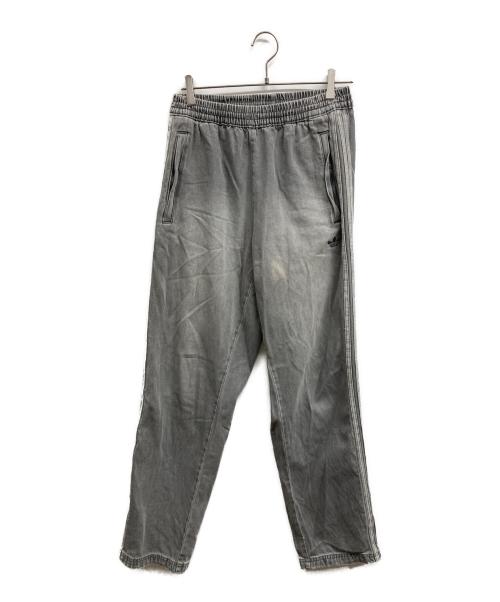 adidas（アディダス）adidas (アディダス) DENIM TRACK PANTS グレー サイズ:Mの古着・服飾アイテム