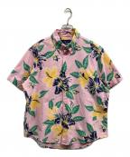 RALPH LAURENラルフローレン）の古着「半袖シャツ」｜ピンク×グリーン