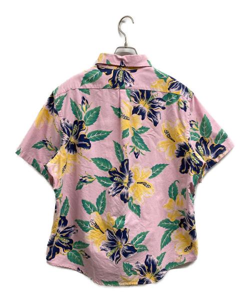 RALPH LAUREN（ラルフローレン）RALPH LAUREN (ラルフローレン) 半袖シャツ ピンク×グリーン サイズ:XLの古着・服飾アイテム