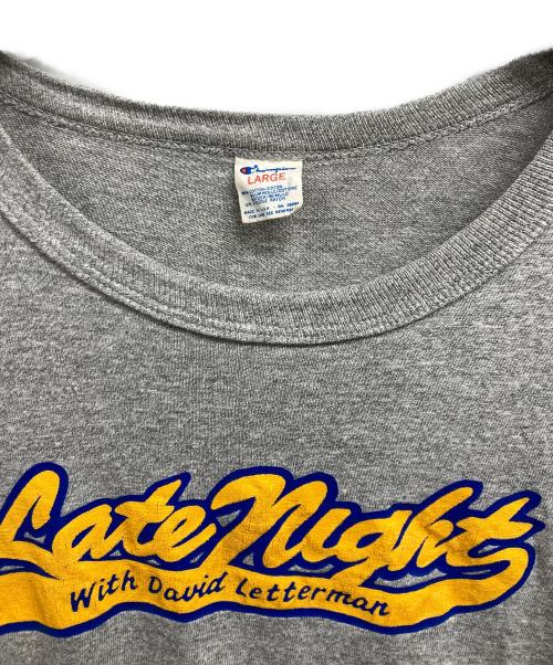 Champion（チャンピオン）Champion (チャンピオン) 80sプリントTシャツ/ChampionTシャツ グレー サイズ:Lの古着・服飾アイテム