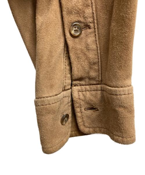 POLO RALPH LAUREN（ポロ・ラルフローレン）POLO RALPH LAUREN (ポロ・ラルフローレン) スウェードシャツ ブラウン サイズ:Lの古着・服飾アイテム