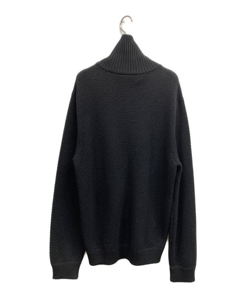 ARMANI COLLEZIONI（アルマーニ コレツィオーニ）ARMANI COLLEZIONI (アルマーニ コレツィオーニ) ドライバーズニット ブラック サイズ:XLの古着・服飾アイテム